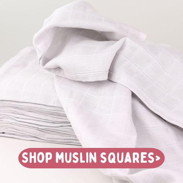 Image of squares of muslin material